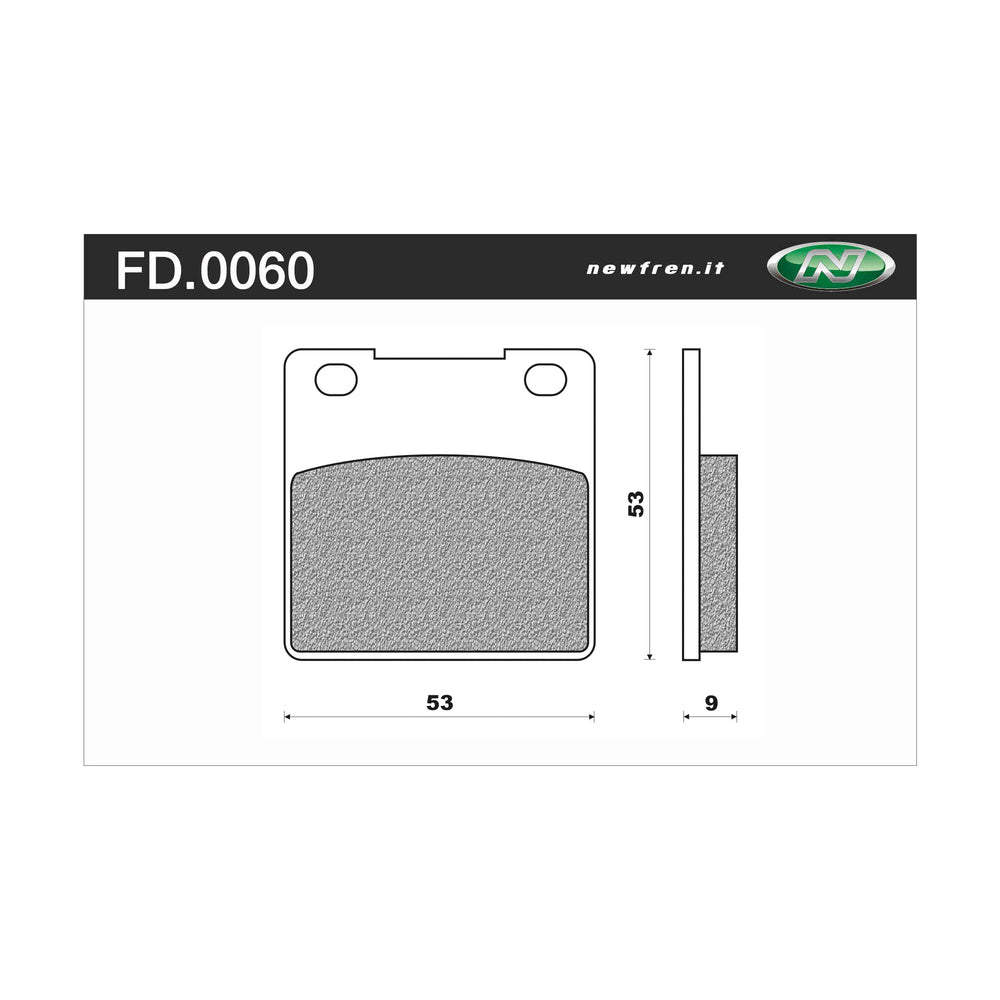 Newfren Brake Pads - Touring Organic (Same As FD0134-BT)