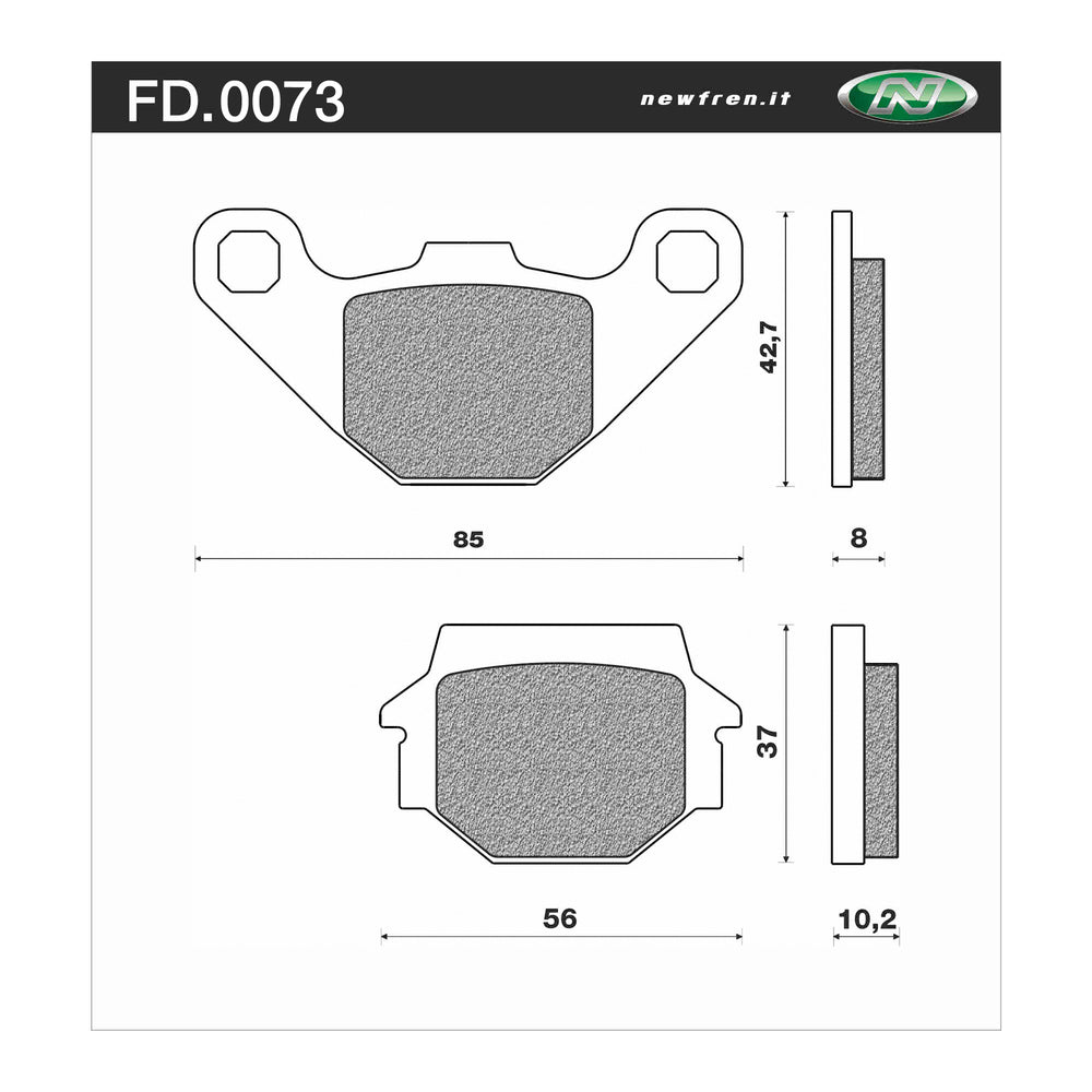 Newfren Brake Pads - Off Road Dirt Organic