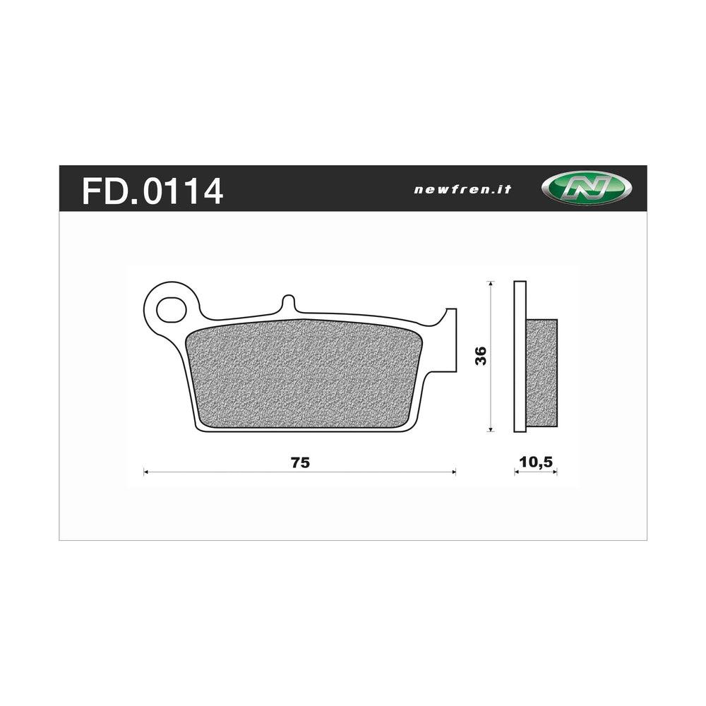Newfren Brake Pads - Off Road Dirt Race Sintered