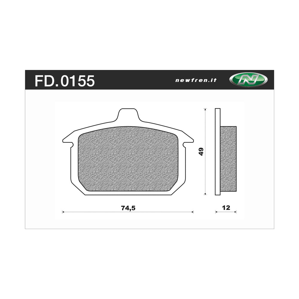 Newfren Brake Pads - Touring H/D Sintered