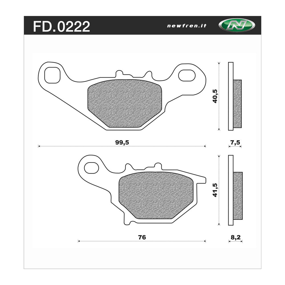 Newfren Brake Pads - Off Road Dirt Sintered