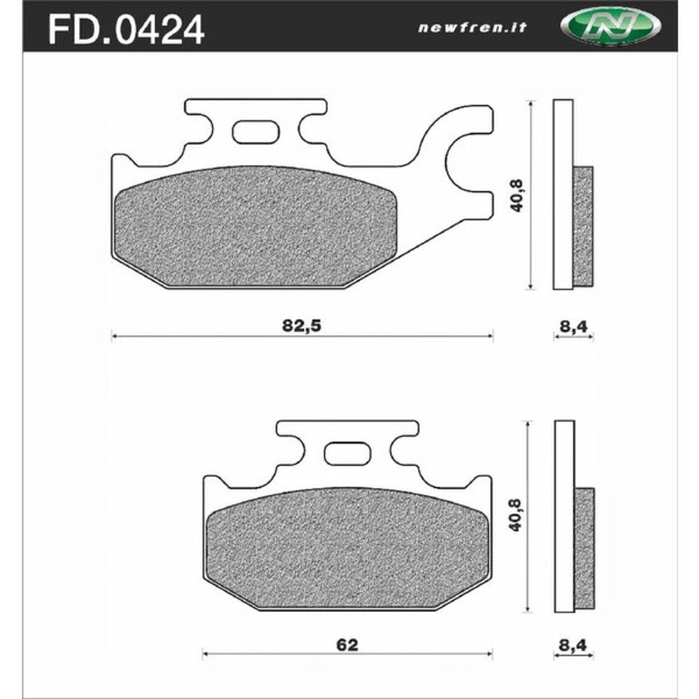 Newfren Brake Pads - Off Road ATV Sintered