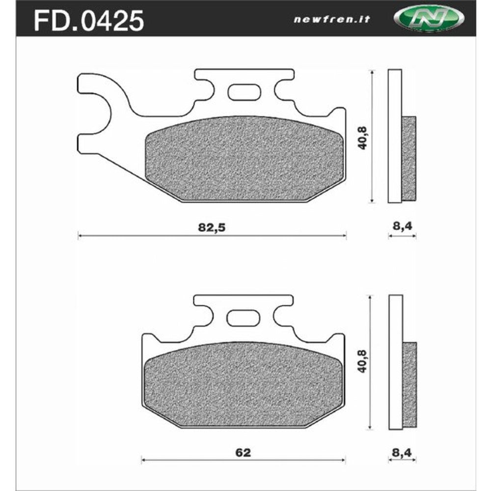 Newfren Brake Pads - Off Road ATV Sintered