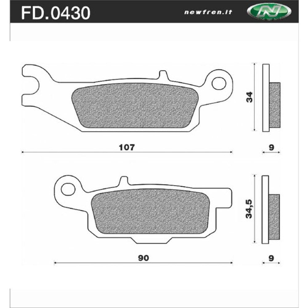 Newfren Brake Pads - Off Road ATV Sintered