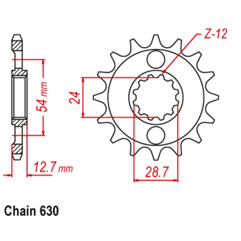 14T - Front Sprocket - Z1000 J;Z1100