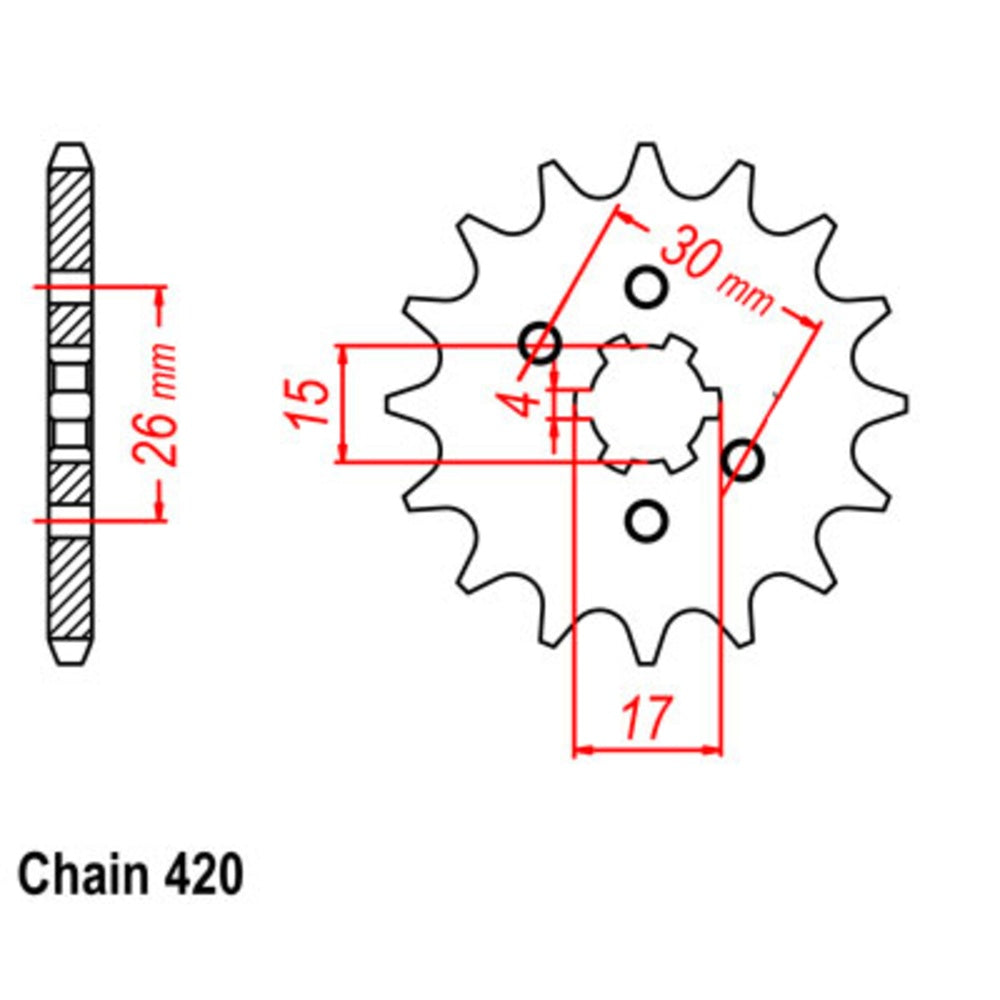 12T - Front Sprocket - Z50