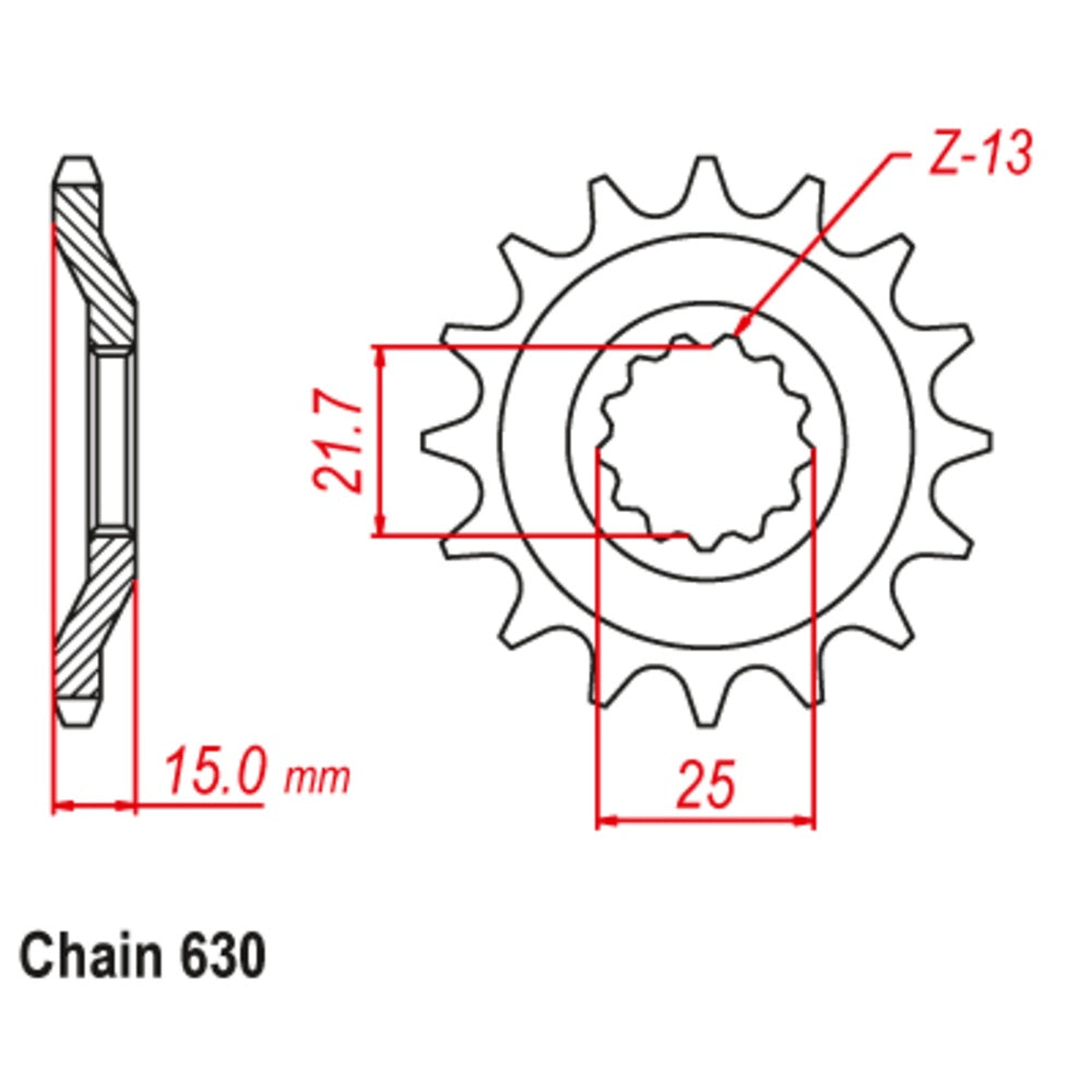 15T - Front Sprocket - ZX750