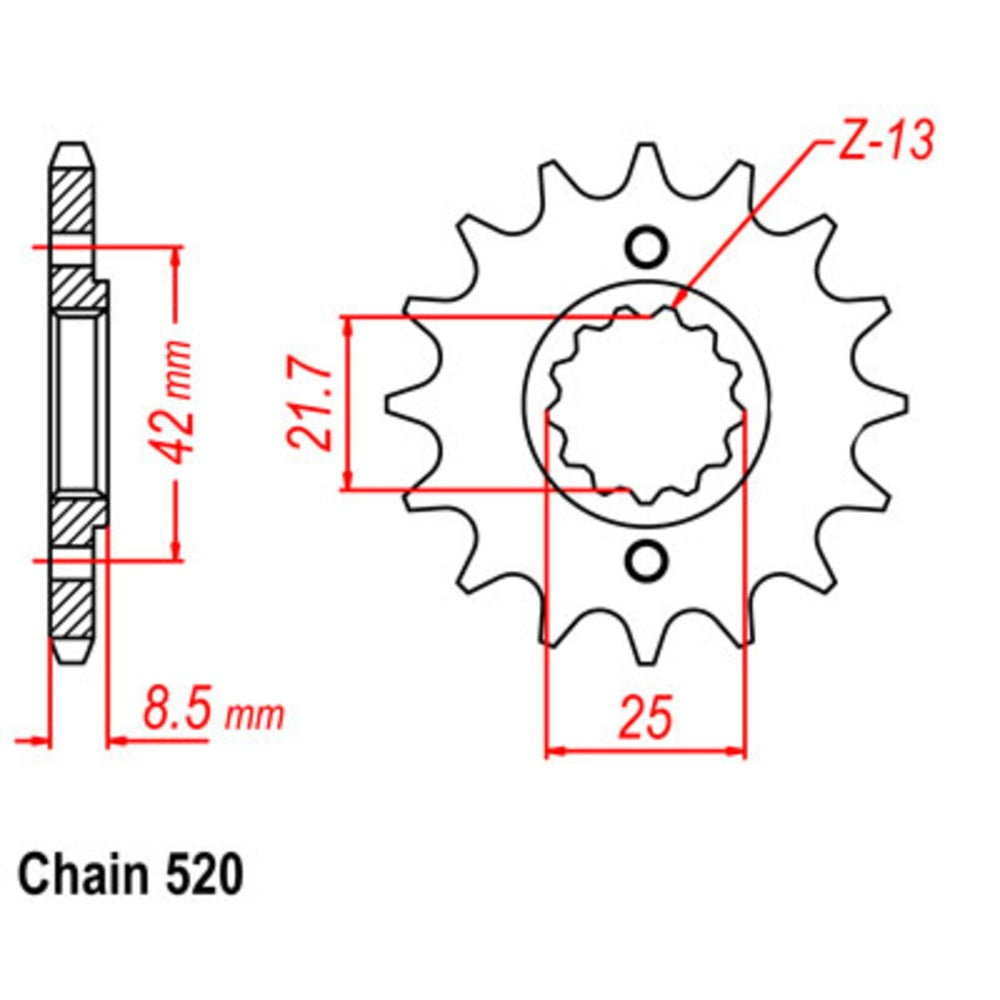 15T - Front Sprocket - Kawasaki