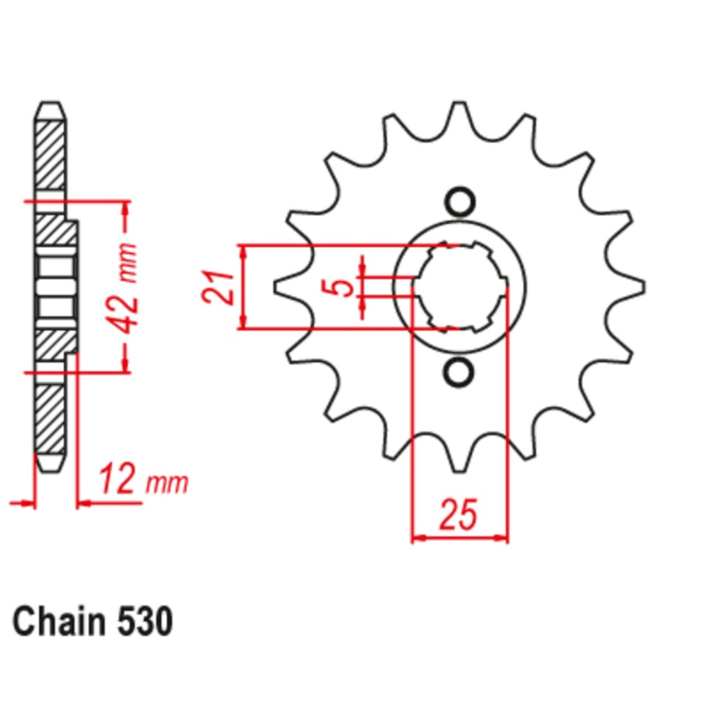 15T - Front Sprocket - Yamaha