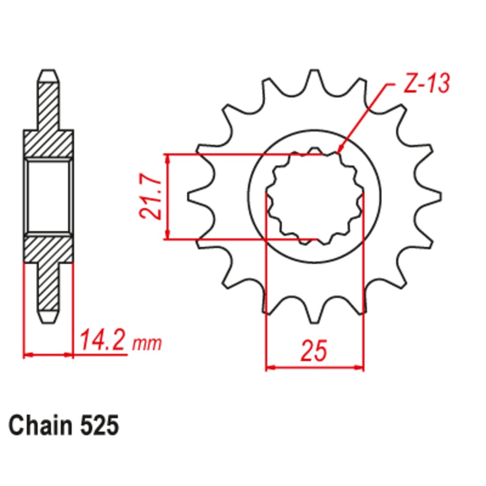 15T - Front Sprocket - Kawasaki