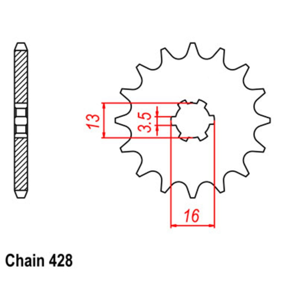 13T - Front Sprocket - Yamaha