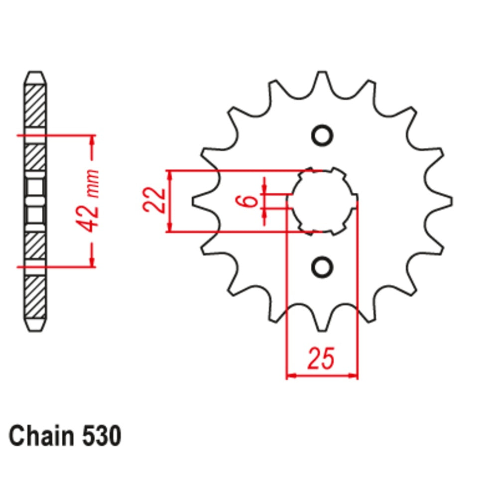 16T - Front Sprocket - Honda