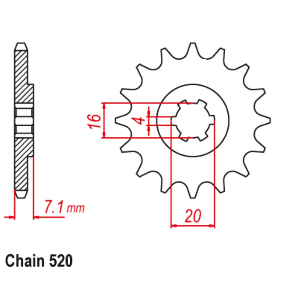 10T - Front Sprocket - Suzuki