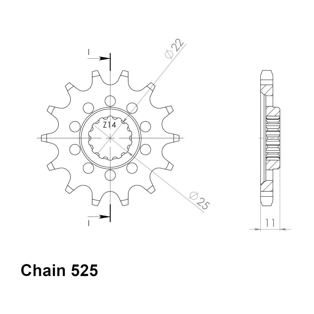 15T - Front Sprocket - MV Agusta 910/920/989/990/1090 Brutale, F4 1000