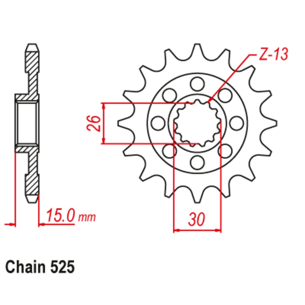 17T - Front Sprocket - BMW S1000 RR