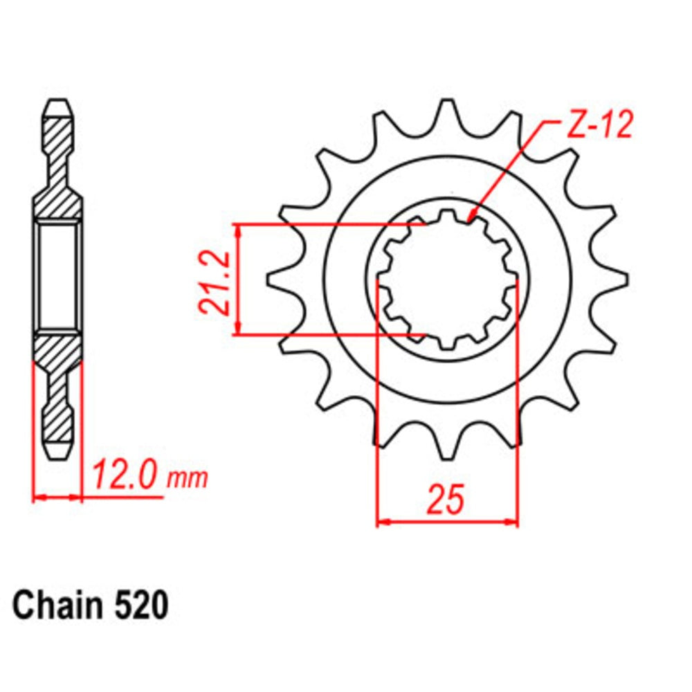 14T - Front Sprocket - Supersprox Stealth