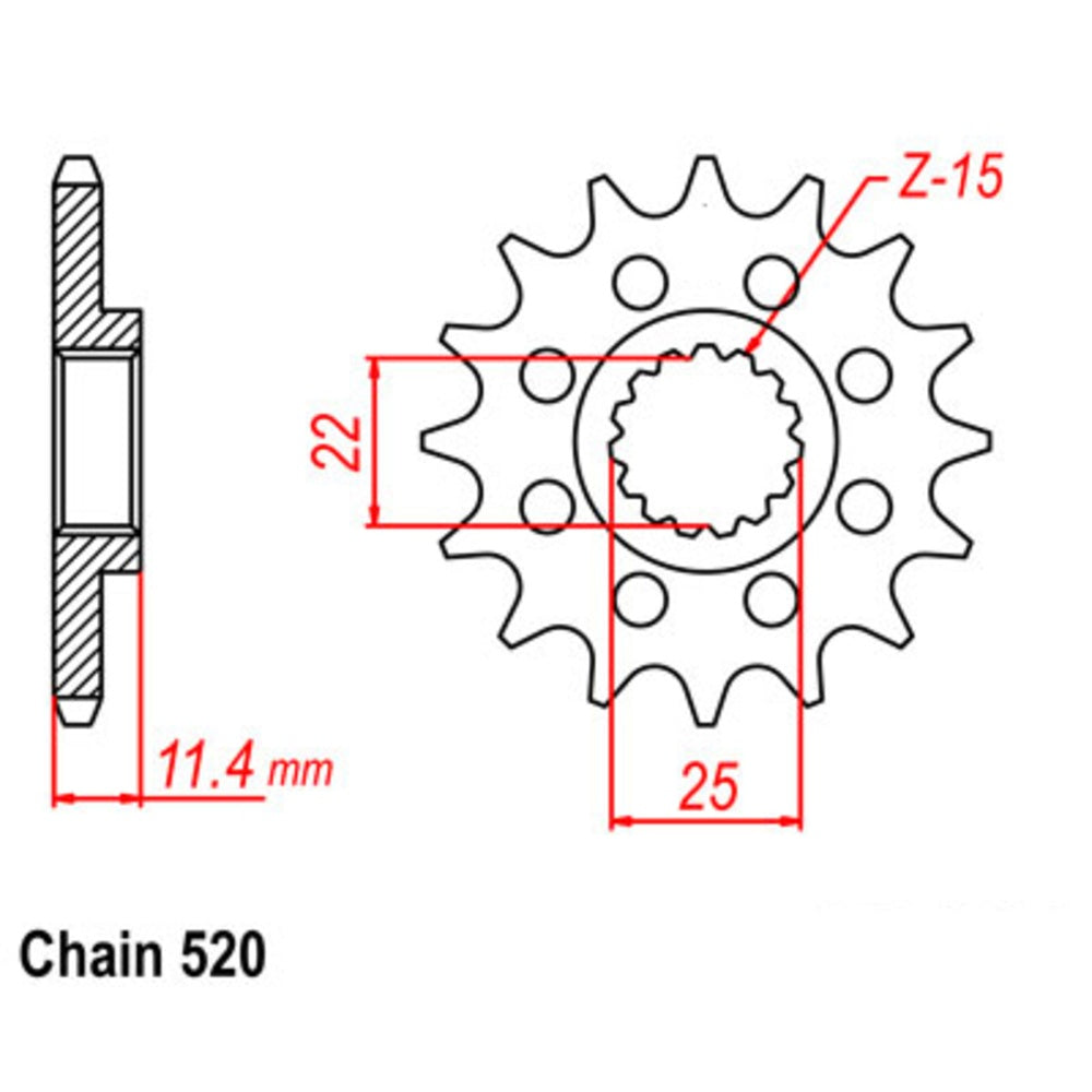 14T - Front Sprocket - Supersprox Stealth