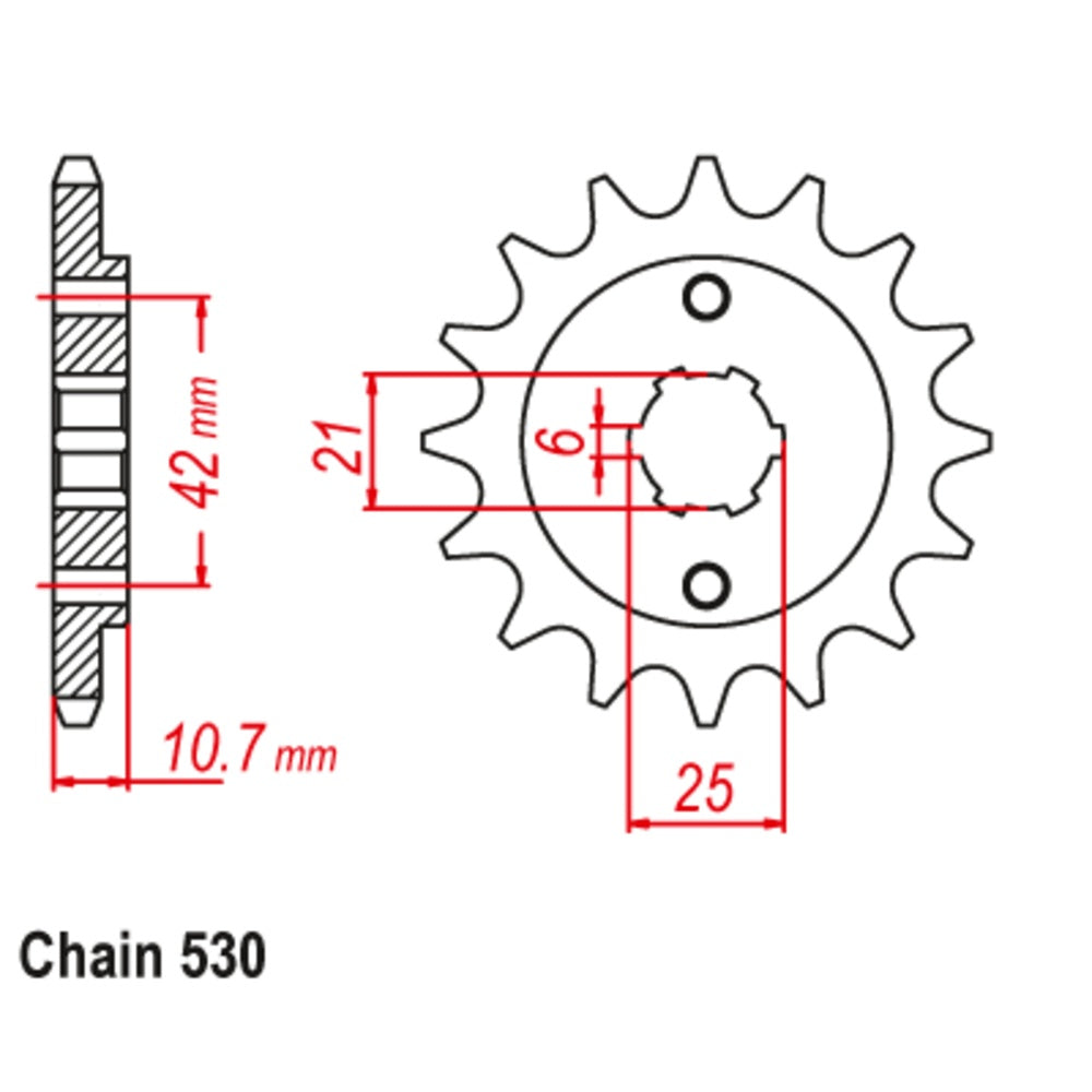 16T - Front Sprocket - Honda