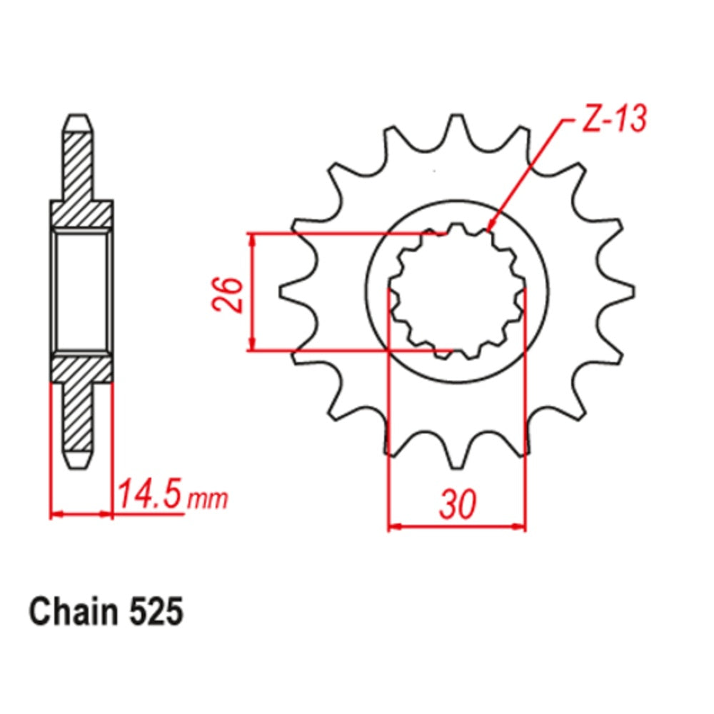15T - Front Sprocket - Honda