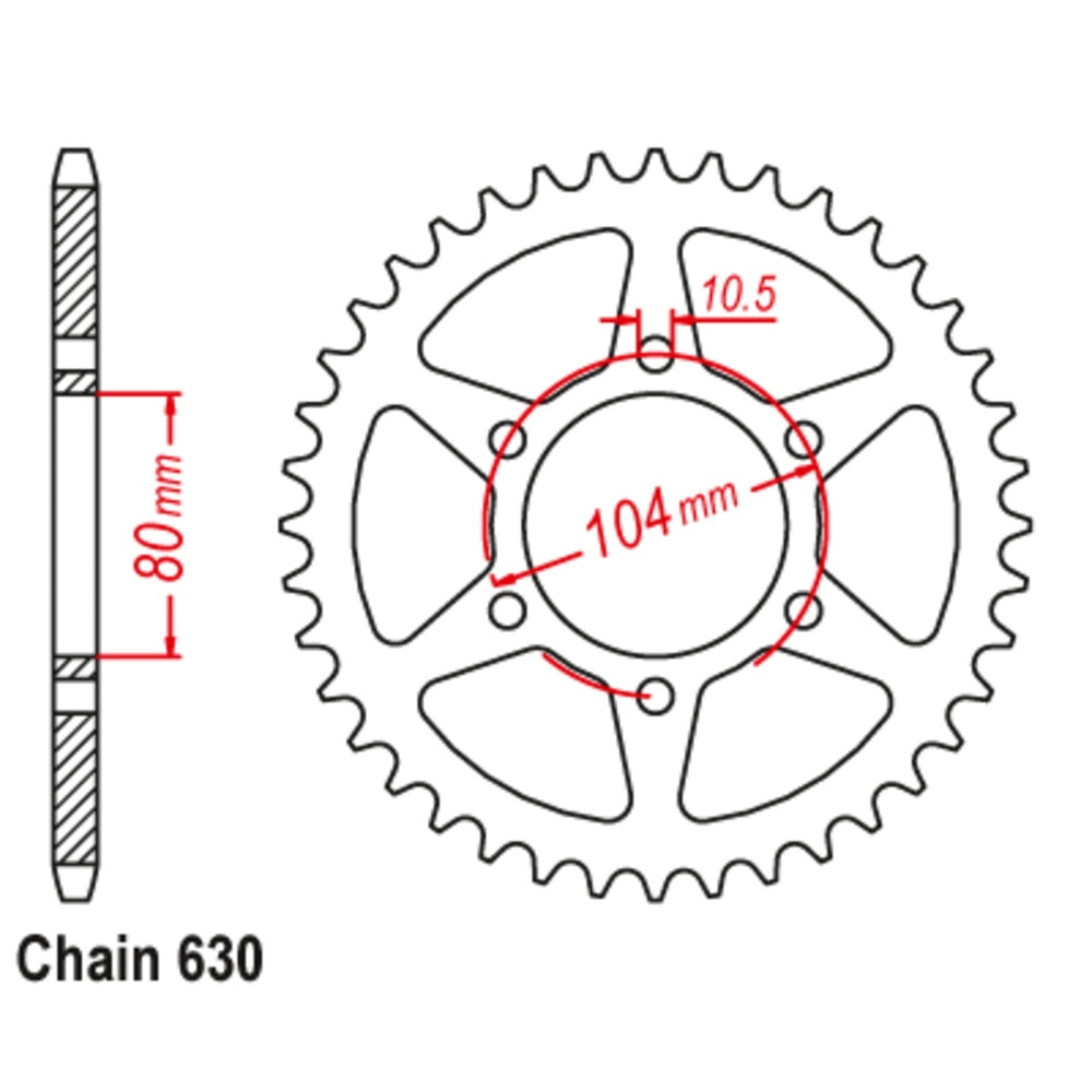 35T - Rear Sprocket - Kawasaki