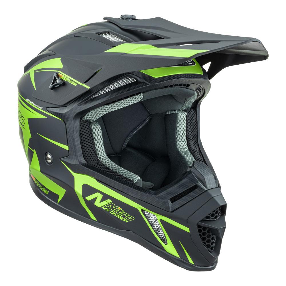 NITRO MX760 SATIN BLACK/FLURO GREEN