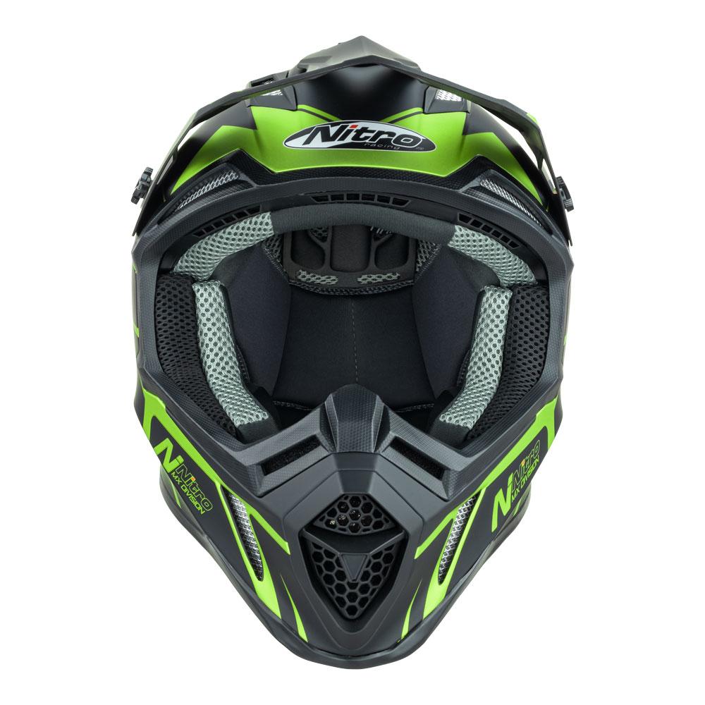 NITRO MX760 SATIN BLACK/FLURO GREEN