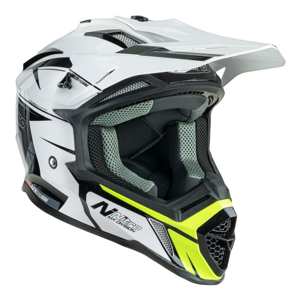 NITRO MX760 WHITE/GREY/FLURO GREEN