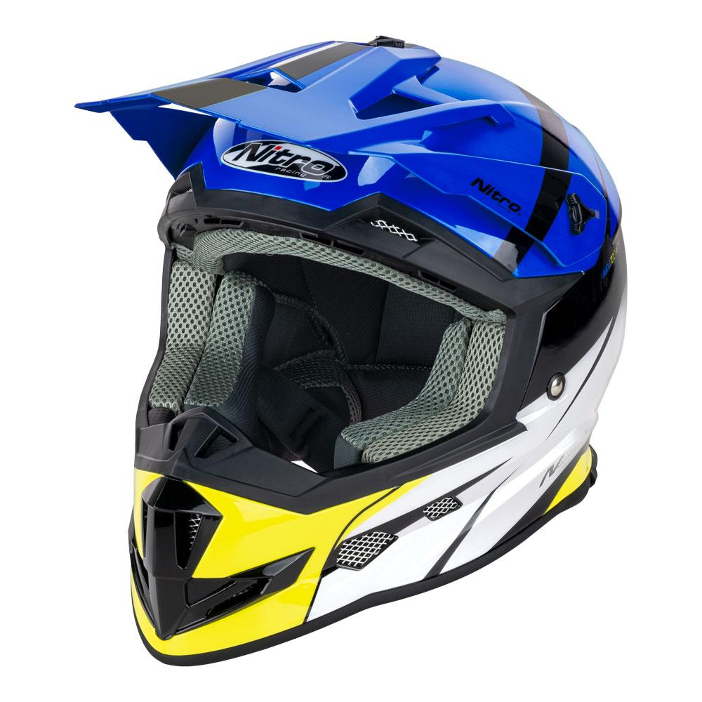 NITRO MX700 YOUTH RECOIL BLACK/BLUE/WHITE/FLURO YELLOW