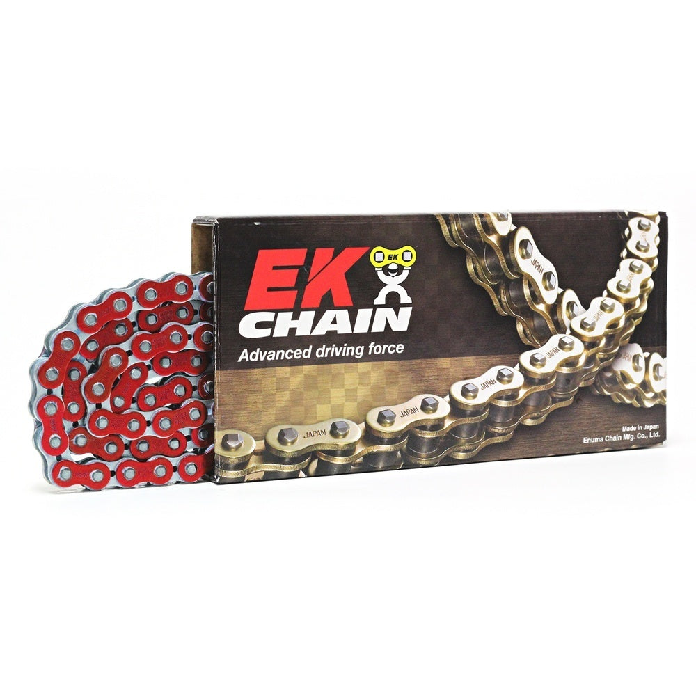 EK 530 NX-Ring Super H/Duty Metallic Red Chain 122L (10)