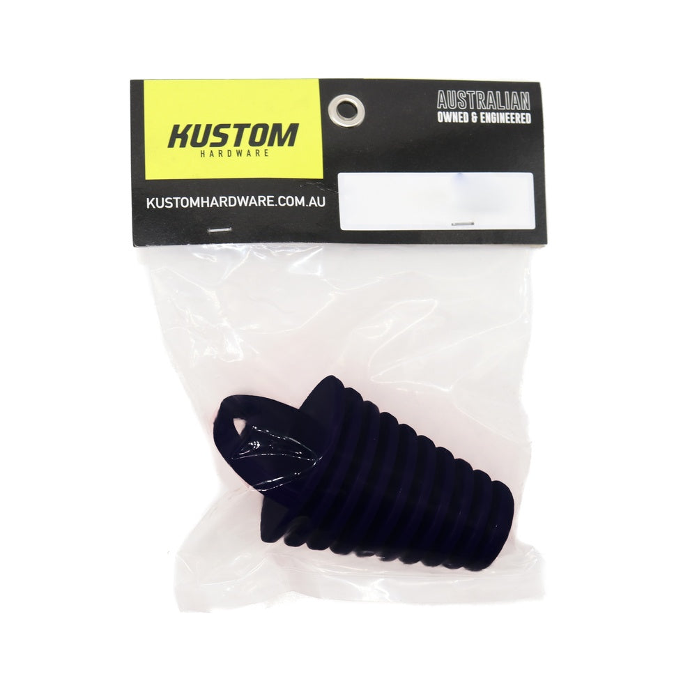 Kustom Hardware Exhaust Plug Rubber Black- 55mm