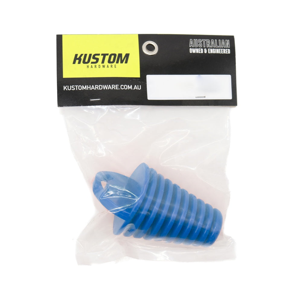 Kustom Hardware Exhaust Plug Rubber Blue - 55mm