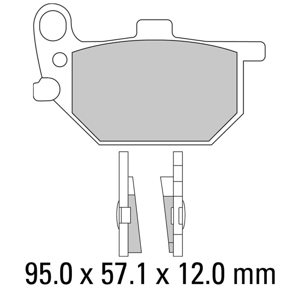 FERODO Brake Disc Pad Set - FDB184 P Platinum Compound - Non Sinter for Road or Competition