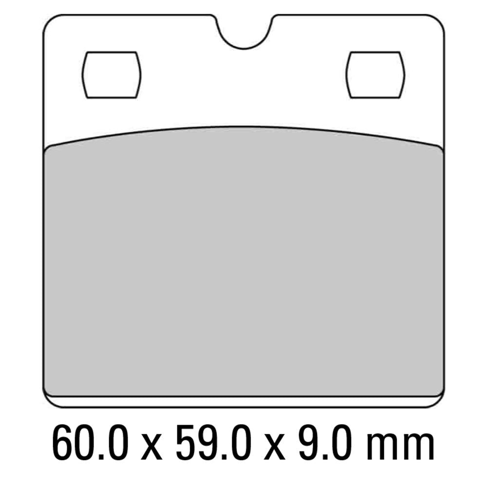 FERODO Brake Disc Pad Set - FDB204 P Platinum Compound - Non Sinter for Road or Competition