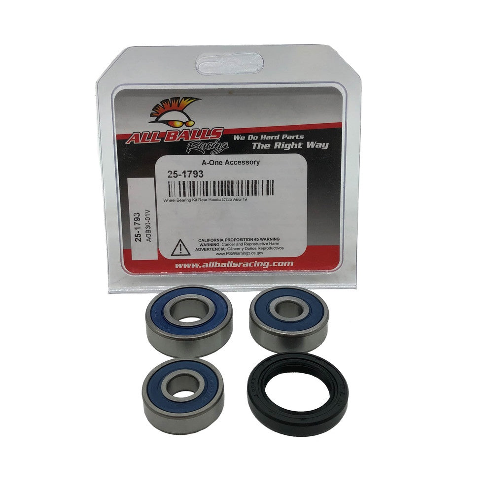 All Balls Wheel Bearing Kit - Rear Honda C125 2019
