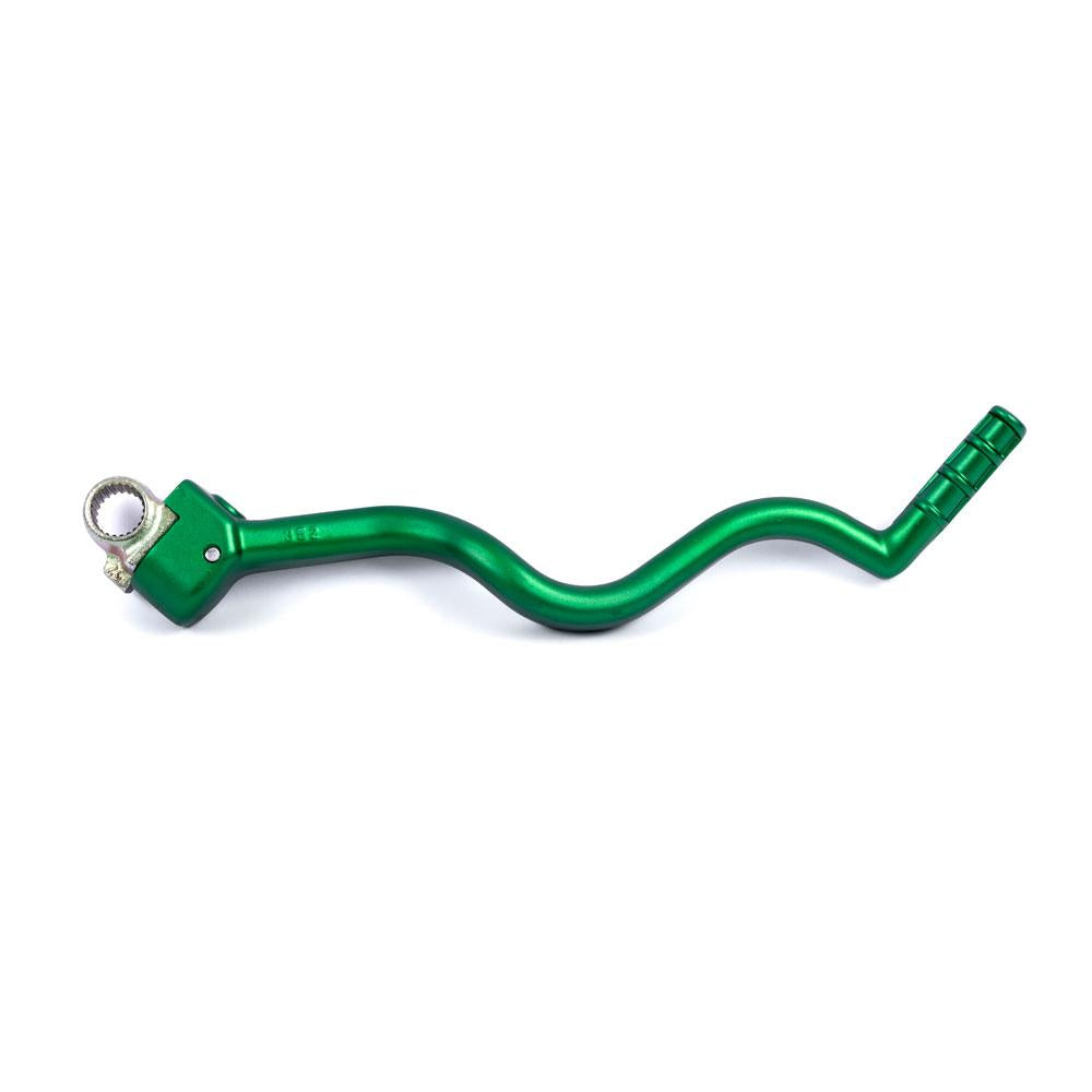 STATES MX ALLOY KICKSTART LEVER - KAWASAKI - GREEN