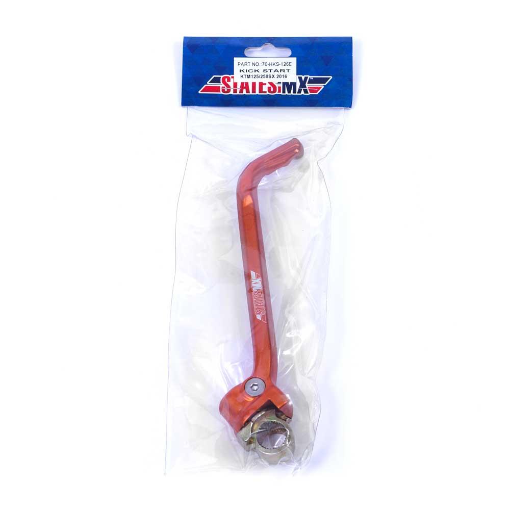 STATES MX ALLOY KICKSTART LEVER - KTM - ORANGE