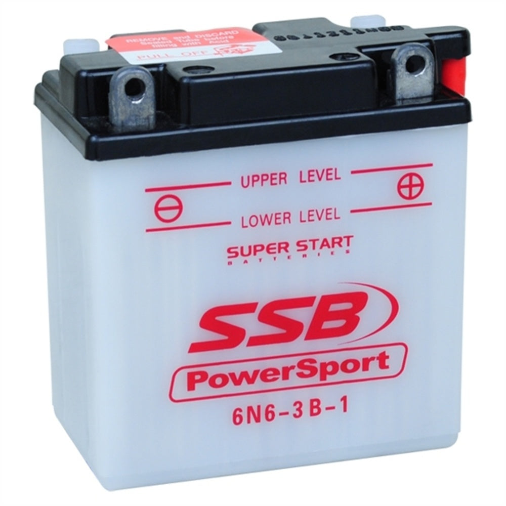 6N6-3B-1 SSB Powersport Flooded Motorcycle Battery