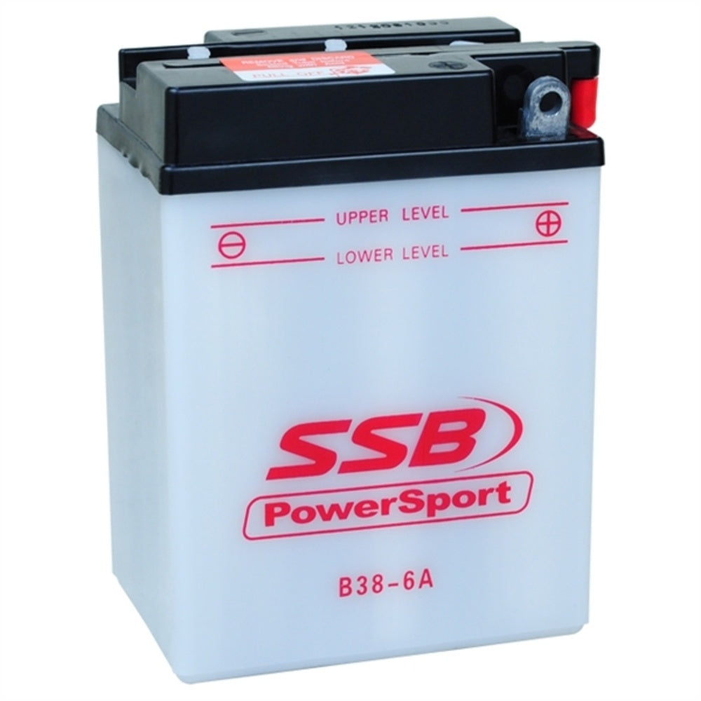 B38-6A SSB Powersport Flooded Motorcycle Battery