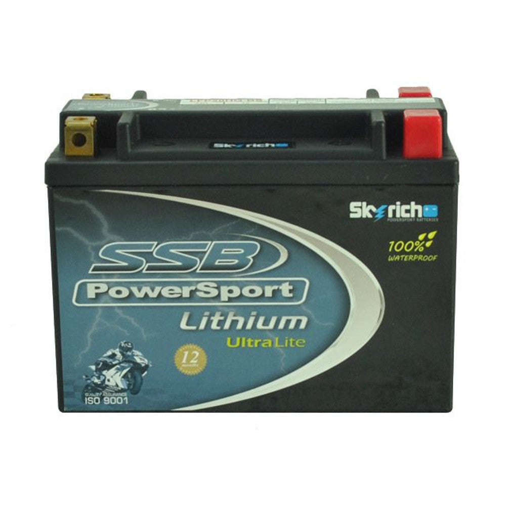 SSB PowerSport Lithium Battery - Ultralight (+ -)