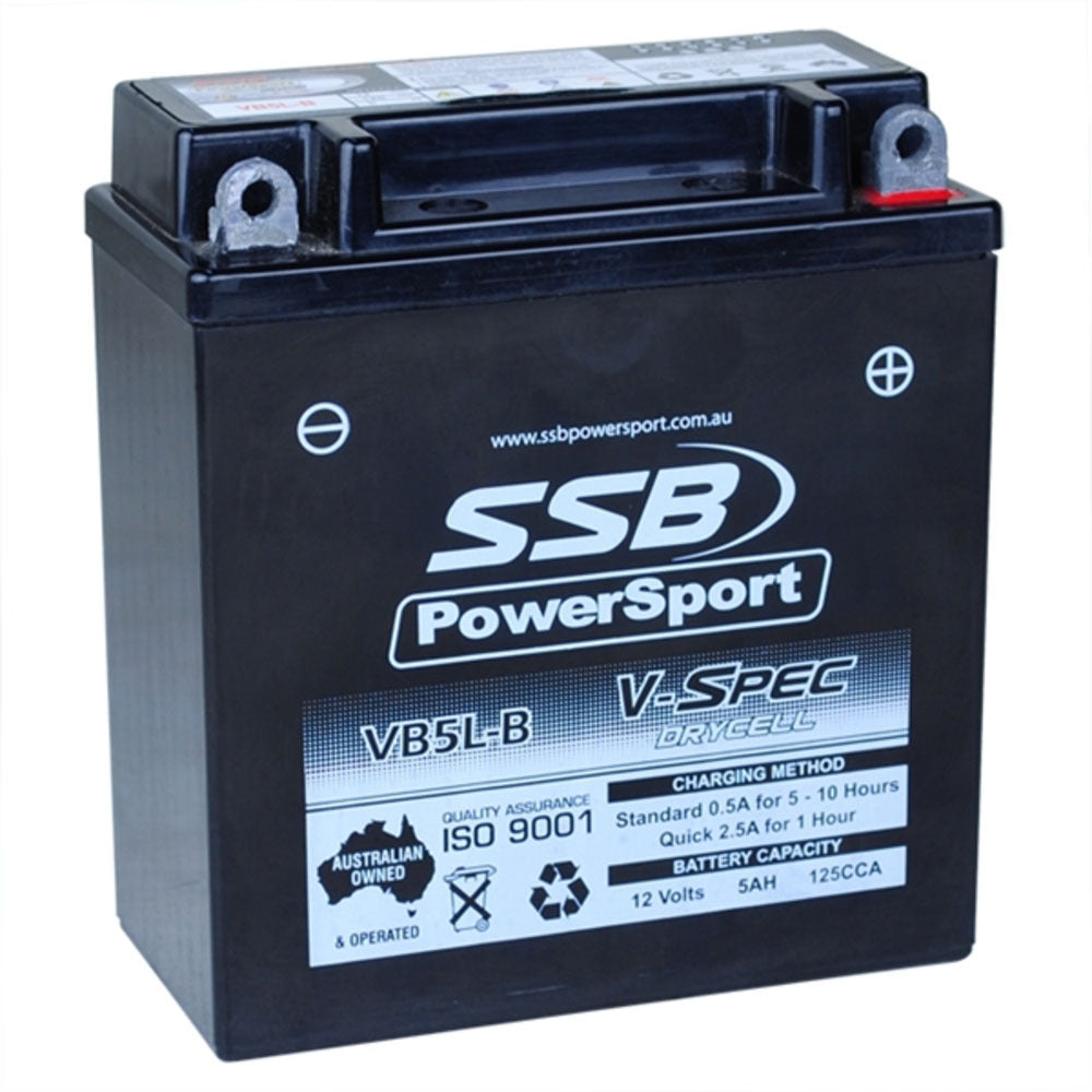 12V SSB V-Spec High Perform. AGM Battery (10) (12N5-3B, CB5L-A, CB5L-B) (2.17 Kg)