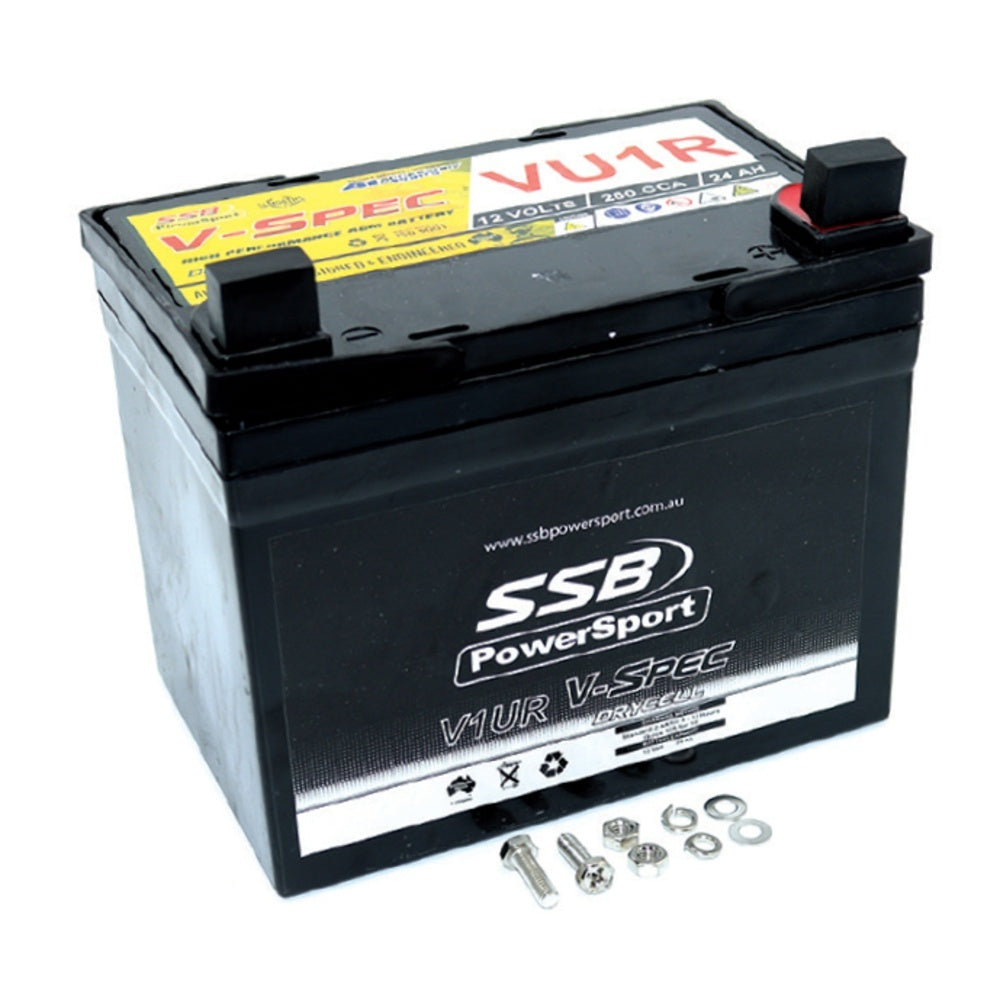 12V SSB V-Spec High Perform. AGM Battery 400CCA 24AH (2) ( U1R ) (7.78 Kg)