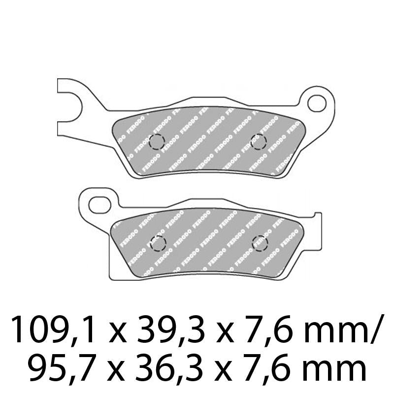 FERODO Brake Disc Pad Set - FDB2273 SG Sinter Grip SG Compound - Road, Off-Road or Competition