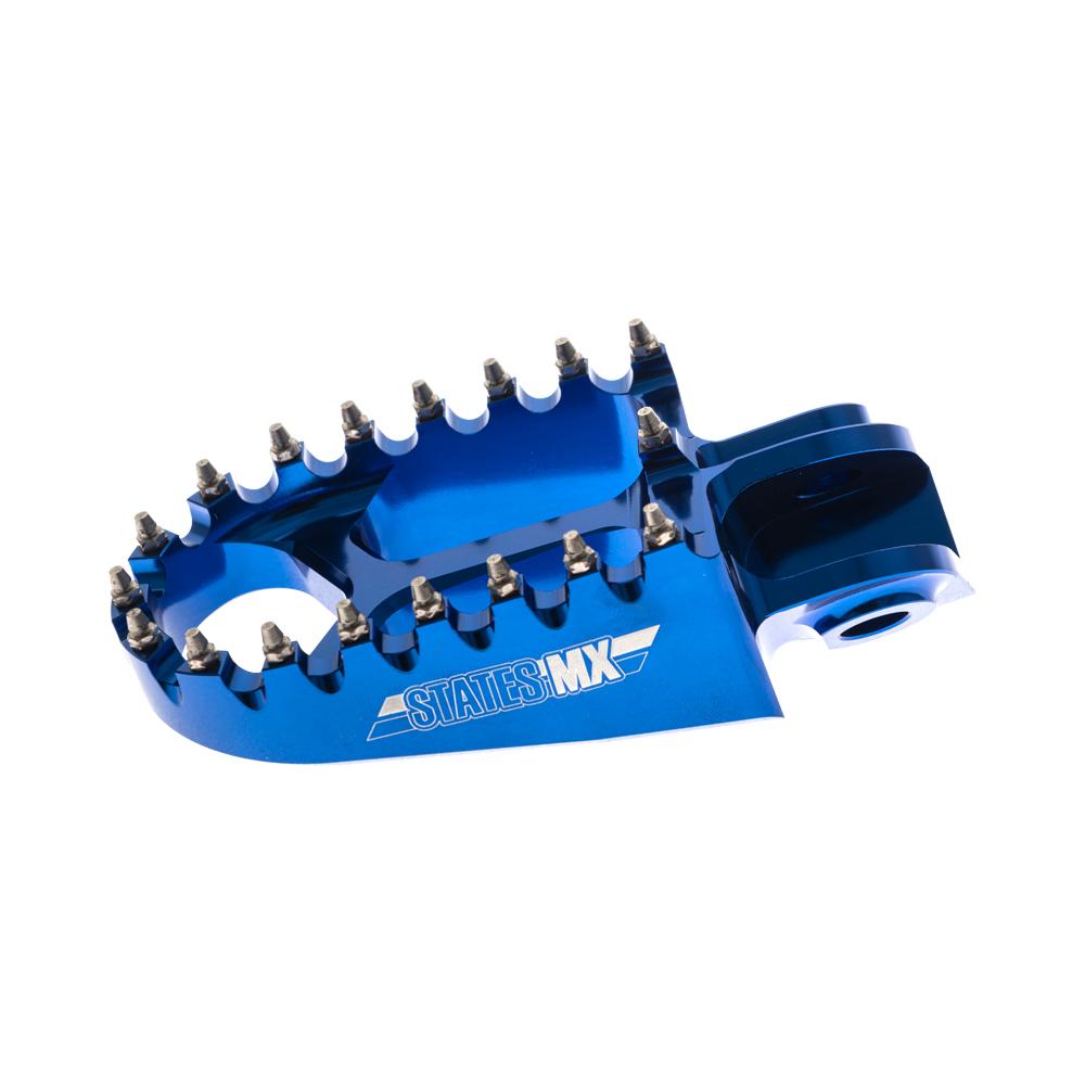 STATES MX S2 ALLOY OFF ROAD FOOTPEGS - HUSQVARNA - BLUE