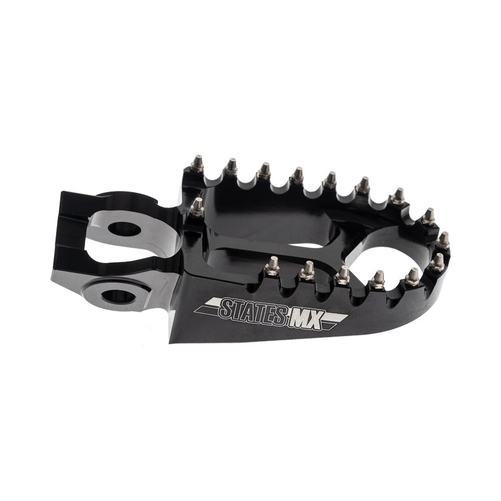 STATES MX S2 ALLOY OFF ROAD FOOTPEGS - KTM/HUSQVARNA (FITS 2016 MODELS ON) - BLACK