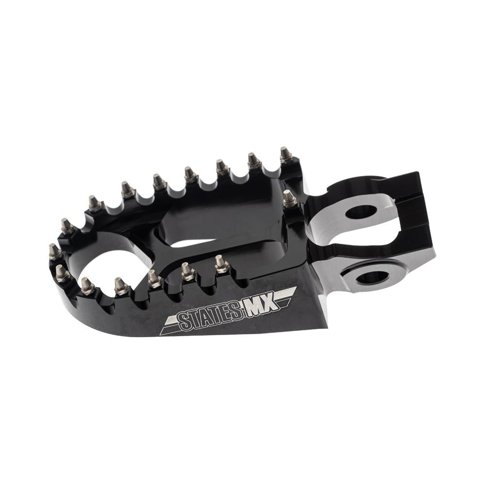 STATES MX S2 ALLOY OFF ROAD FOOTPEGS - KTM/HUSQVARNA (FITS 2016 MODELS ON) - BLACK