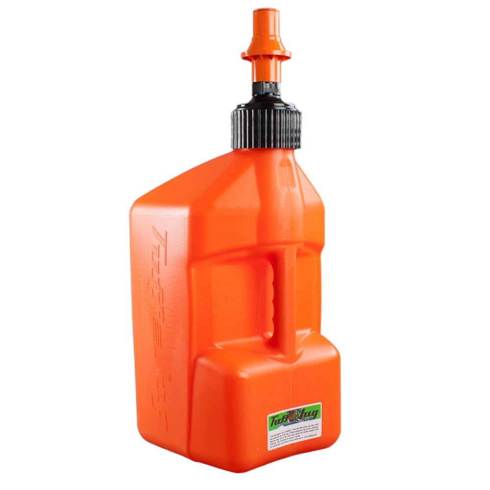 5 gal/20 Litre Orange Tuff Jug with Orange Ripper Cap