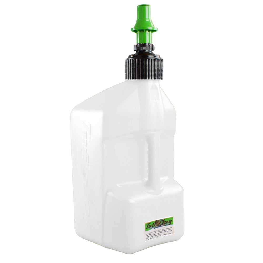 5 gal/20 Litre White Tuff Jug with Kawi Green Ripper Cap