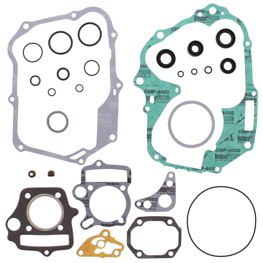 Vertex Complete Gasket Kit with Oil Seals - Honda CRF70F 04-12, CT70 Trail 94, XR70R 97-03