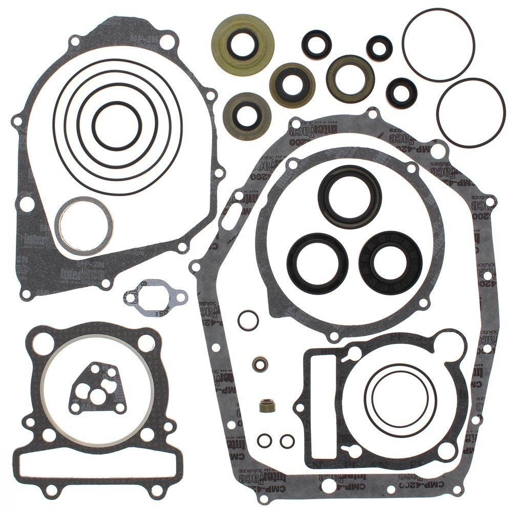 Vertex Complete Gasket Kit with Oil Seals - Yamaha YFM350ER Moto-4 87-95, YFM350FW Big Bear 87-96, YFM350U Big Bear 96-99, YFM400 Kodiak 4WD 93-98