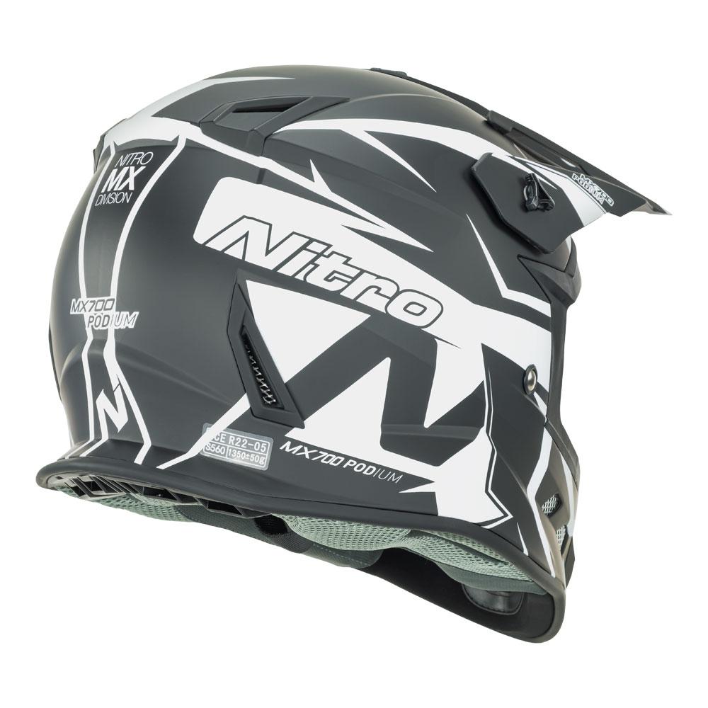 NITRO MX700 MATT BLACK/WHITE